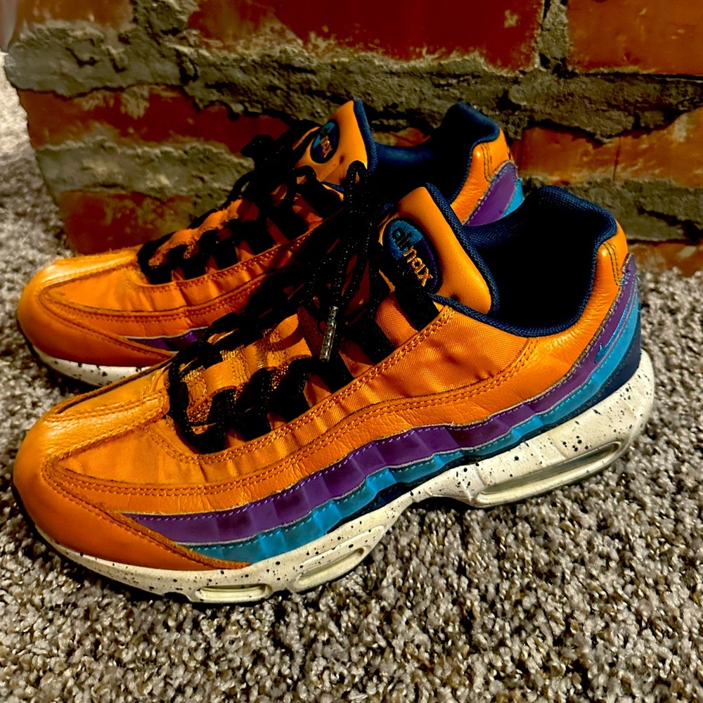 Nike Air Max 95 Premium Monarch Light Blue Fury Navy 538416-800